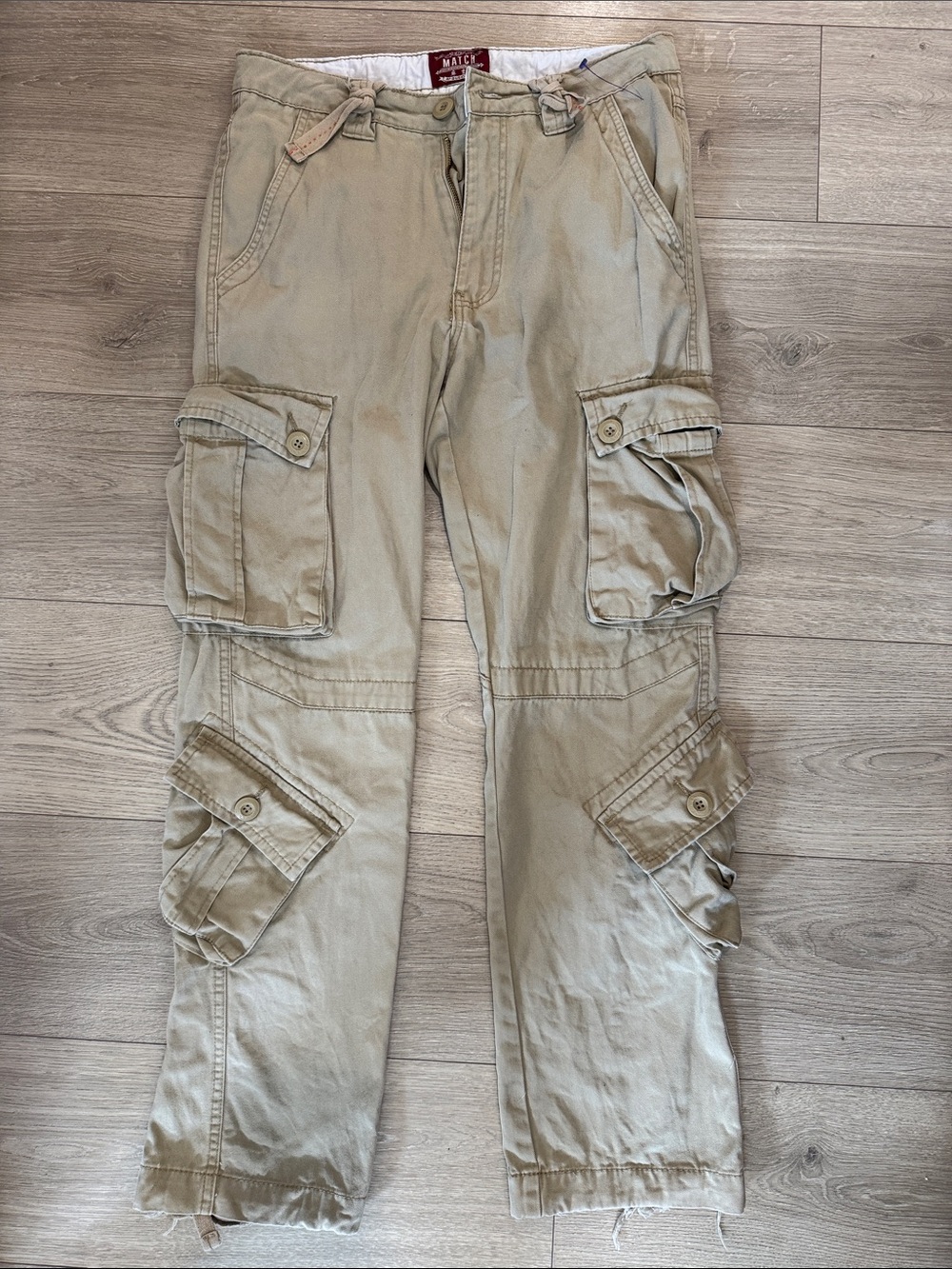 Matchstick 32 Men's Cargo Pants in Khaki Beige